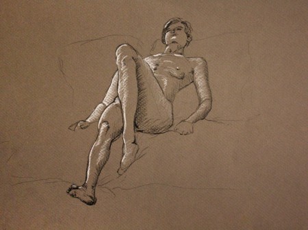 Figure Sketch - Laying Down