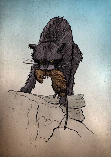 Cat Sketch - First Ink Illustration