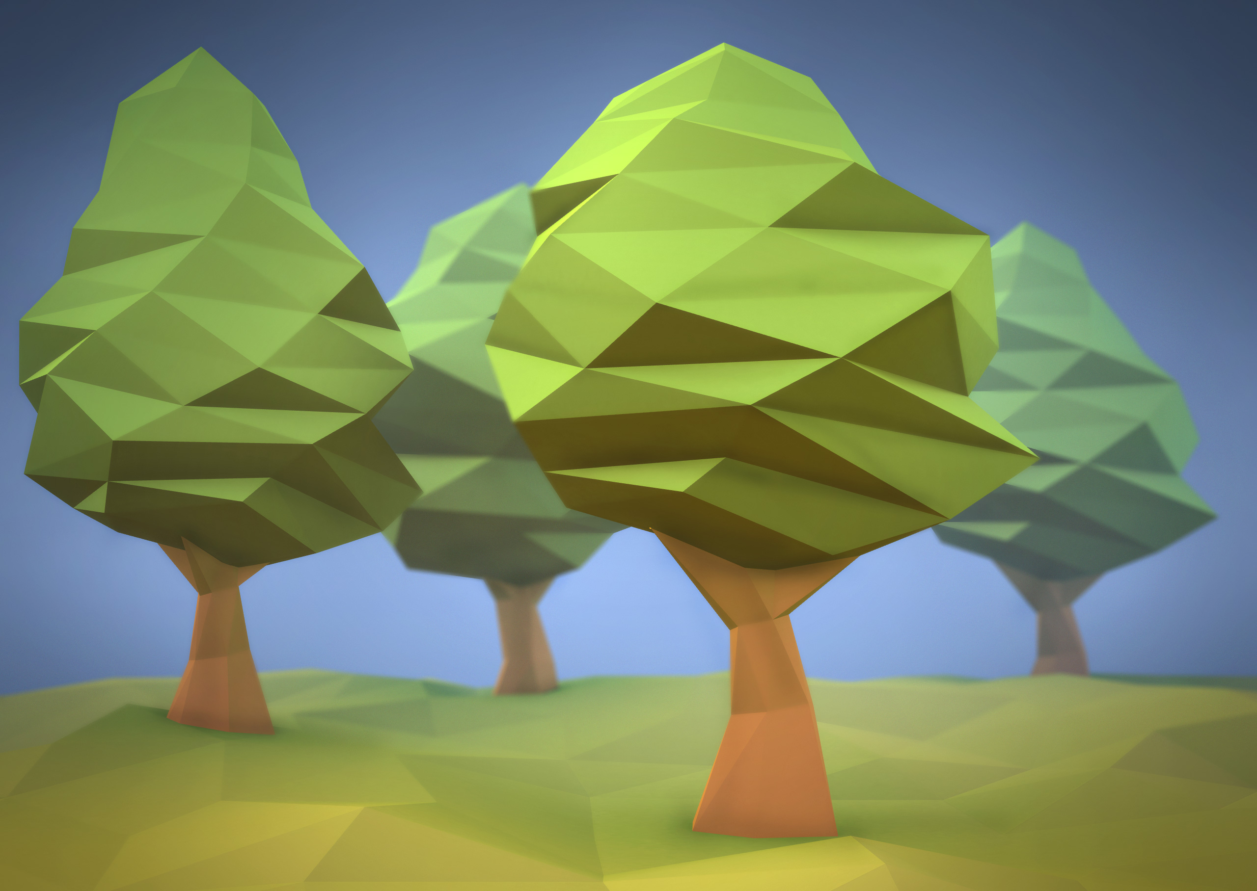 Get married rifle forgiven Low Poly Trees | Greg Tatum